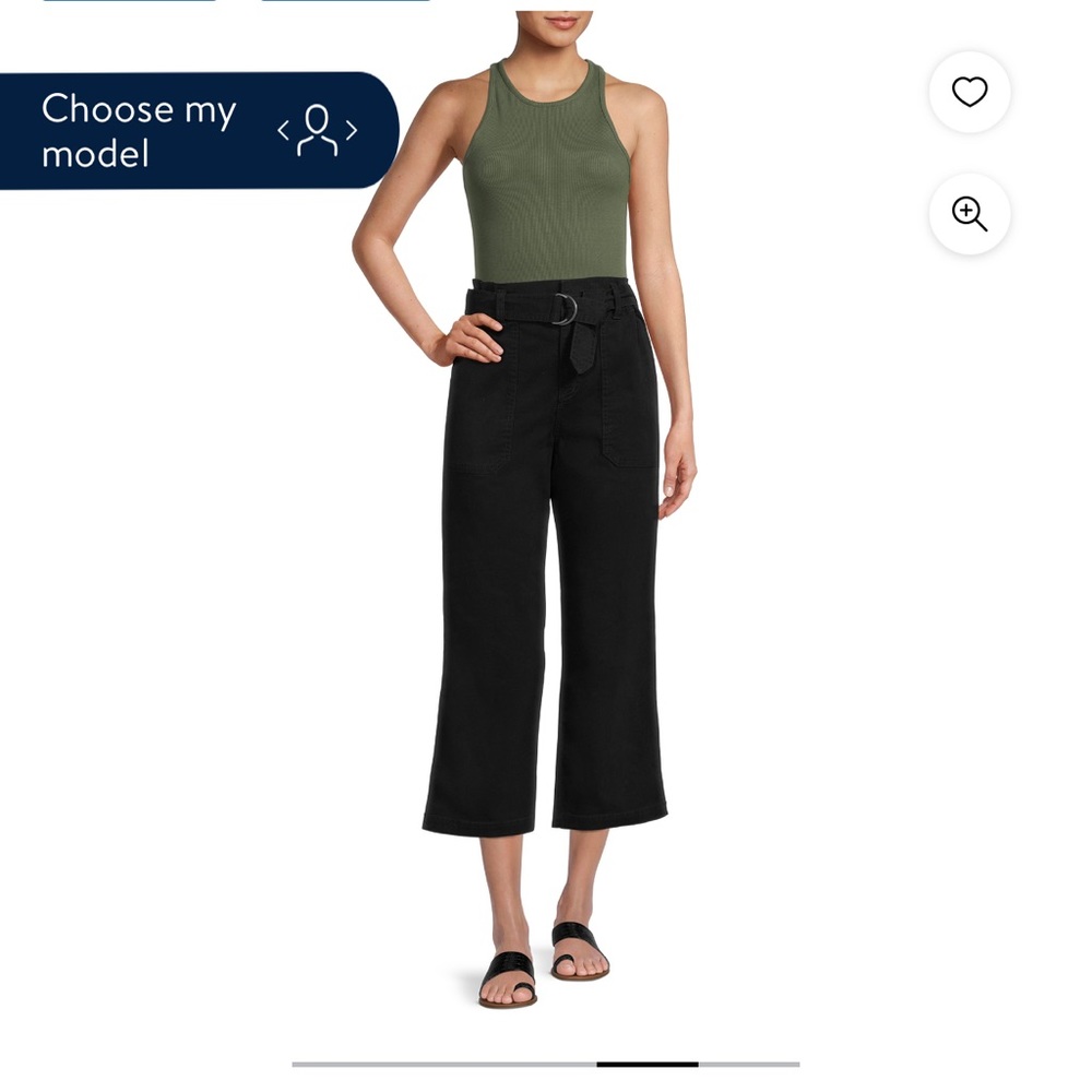 Time and Tru Women's Paperbag Belted Jeans
